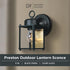 Pack 2, 8.25 Inch Set D334M-5EW-BK2 Designers Fountain Ivy Trail Outdoor Light Fixture of Exterior Wall Lantern Sconce