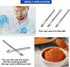 15 Pcs 3 in 1 Micro Lab Spatula Stainless Steel Lab Spoon for Reagent Sampling, Mixing, Measuring 105/125/140mm Set