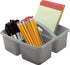 Teacher Created Resources Gray Portable Plastic Storage Caddy - 6-Pack for Classrooms, Kids Room, Office Organization