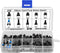 OCR 180Pcs Assortment Kit of 6x6mm Micro Momentary Tactile Push Button Switches, 10 Values