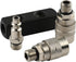 FORNAX 2-Way Straight Air Manifold Air Splitter, Line Type Air Compressor Splitter with 2 Couplers and 1/4" NPT Male Plug, Air Compressor Hose Splitter Quick Connect Socket by FORNAX