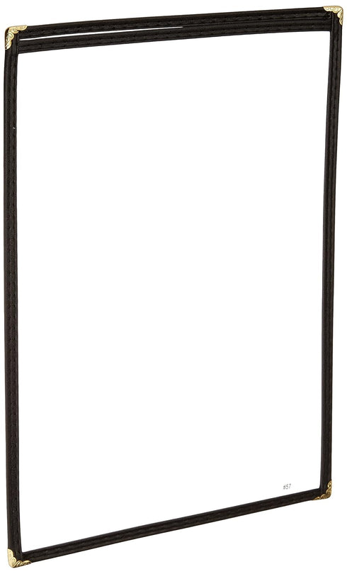 Winco Single Menu Cover, 14 by 8.5-Inch in Black