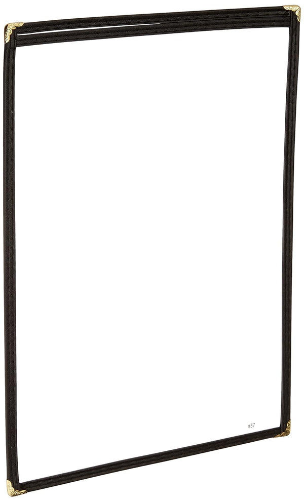Winco Single Menu Cover, 14 by 8.5-Inch in Black