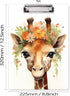 Hongri Cardboard Clipboard, 8.5 x 11 Letter Size with Cute Animals Pattern, A4 Standard Clip Board