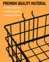 INCLY 4 Pack Pegboard Baskets Bins Set, Square Style Black Metal Wire Basket for Peg Board Organizing Tools
