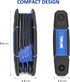 Topline 25-Piece Folding Allen Wrench Set - SAE, Metric, Torx Hex Key Set for Home Repair