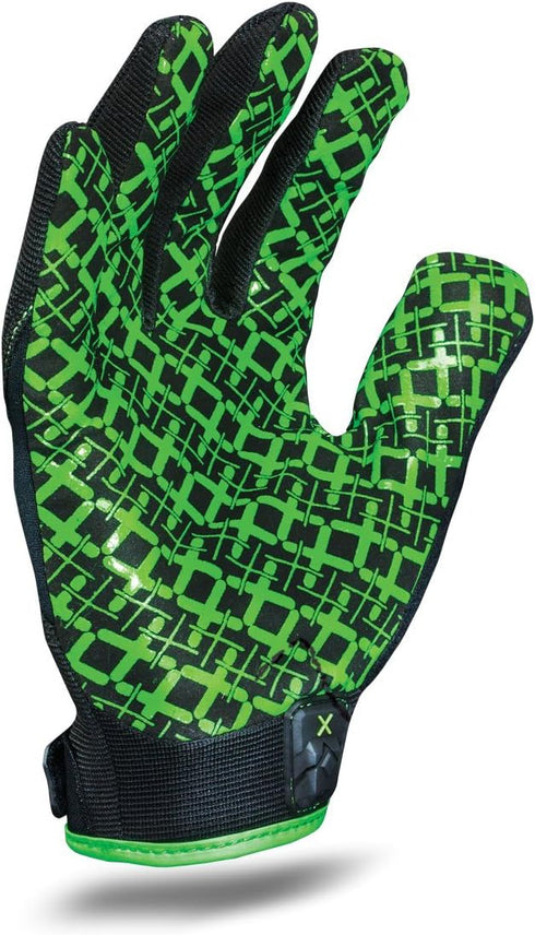 Ironclad mens Work Gloves EXO GRIP BLACK , Black & Green, Small Pack of 1 US