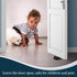 Large Rubber Door Stoppers, Heavy Duty Wedge Door Stopper, Black Non-Slip Stackable Doorstop for Home Office