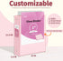 SUNEE 3 Ring Binder 1 Inch, 4 Pack, Clear View PVC-Free Binder for School or Office Supplies, Assorted Pastel