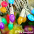 50 17FT BOHON Easter Lights String LED Multi Color Christmas Lights White Wire Pastel String Lights Plug in for Bedroom