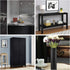 Black Wallpaper Wood Peel and Stick Wallpaper, Self Adhesive Film for Countertop Furniture, Kitchen Wall Waterproof