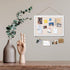 Emfogo 2-Pack Cork Board Vision Board, 16"x11" White Linen Boards for Home and Office Decor