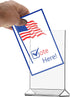 Marketing Holders ChefLand 4"W 6"H Pack 12 Countertop Marketing Holders x Literature Flyer Frame Of Letter Notice Menu