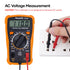 Digital Multimeter Voltage Tester, Assark 2000 Counts Multimeter Measure AC DC Voltage DC Current, Meter Tester Test Volt Ohm Amp Diode Continuity,Resistance,Backlit LCD Display,Data Hold Function