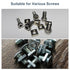 uxcell M6-1x3.2 Square Nuts, Carbon Steel Zinc Plated Fasteners for Home Repairs, Colorful 200pcs