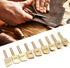 HEEPDD 9Pcs Leather Soldering Tips, Electric Soldering Iron Head Set, Brass Tips from 1mm to 9mm