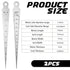 Vin Beauty 1-15mm Inch 5/8" 15mm 1/32" 1.0mm Taper Gauge Taper Welding Gauge & Metric Stainless Steel Double Sided Max