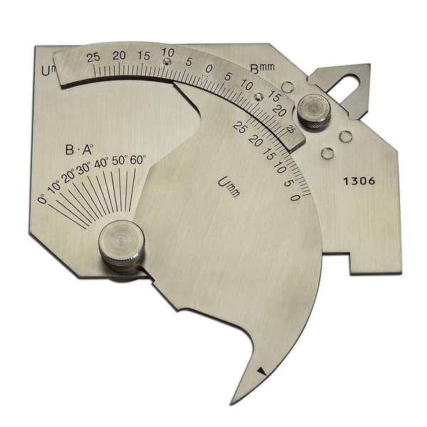 RIVERWELD Bridge Cam Gauge for Welding Inspection, High-low Misalignment Checks, Depth of Undercut or Pitting