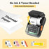 SUPVAN T50M Pro Bluetooth Label Maker with Tape, Wide Waterproof Labels, Versatile App, 40 Fonts, 450+ Icons, Black