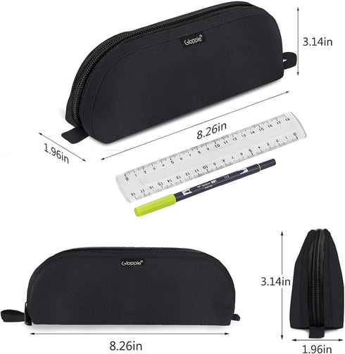 Gloppie Pencil Pouch - Practical Pencil Case, Aesthetic Simple Pencil Bag, Small Pen Holder, Back to School Supplies,