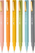 Mr. Pen Aesthetic Pens, 6 Pack, Black Ink, Fast Dry, No Smear Fine Point Ballpoint Pens for Note Taking