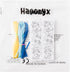 75Pcs Haooryx Nativity Color Your Own Bookmarks - Kids DIY Coloring Blank Bookmarks Christmas Party Game Prize Art