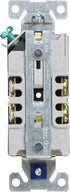 Eaton BR15BK 15-Amp 125-volt Commercial Grade Straight Blade Duplex Receptacle, Black