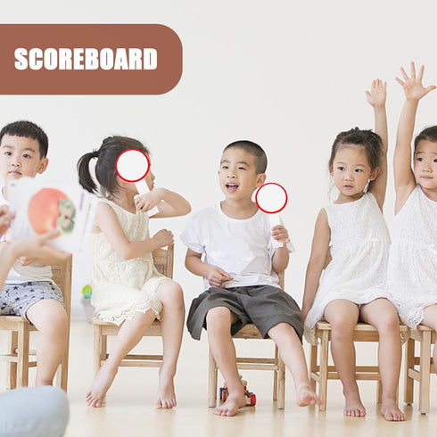 STOBOK 6pcs Small Dry Erase Boards, Handheld Whiteboard Paddle Boards for Kids, White Board for Erasing