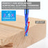 EANOSIC 3/16" 1/4" 2D 3D Upcut Spiral Router Bit Cutting Diameter Shank with Extra Long Life Coating, Solid Carbide CNC