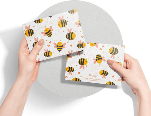 Twigs Paper Assorted Bumble Bee Greeting Cards - Stationery Cards with Envelopes, Thank You Card, Set of 12