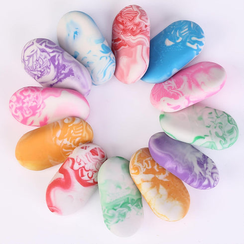 Mr. Pen 12 Pack Marble Pencil Erasers - Large Rubber Erasers for School, Erasers for Pencils, Mr. Pen Erasers