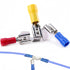 100pcs Piggyback Spade Connectors - 24-10 Gauge 1/4" Female and Male Quick Splice Electrical Crimp Terminals