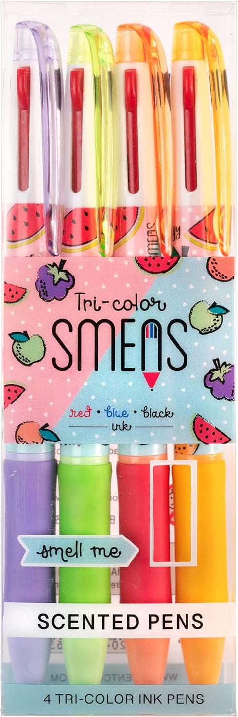 Tri-Color Smens, Scented Pens, 4 Count