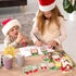 Whaline Christmas Sticky Note Notepad, 9 Designs Gift Box Memo Pad for Xmas Winter Office Classroom Supplies