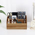 Wooden Desk Organizer - Solid Wood Pen Holder for Desktop, No Assembly Needed, Home Office Supplies Storage