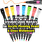 Magnetic Liquid Chalk Markers, 8 Pack, Wet Erase for Acrylic Calendar and Whiteboard