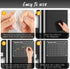 DIYMAG 3Pcs Acrylic Magnetic Dry Erase Calendar for Fridge, Clear Weekly Monthly Planner Menu with 6 Highlight Markers