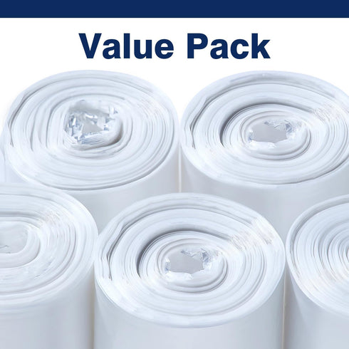 7-10 24'' 24'', 1000 Count, Commercial Gallon Clear Trash Can Liners, x Wholesale High Density Garbage Bags for Office