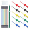 Goupchn 10PCS Test Leads Kit with SMD IC Test Hook Clips and Silicone Jumper Wires for Logic Analyzer, 5 Colors