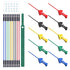 Goupchn 10PCS Test Leads Kit with SMD IC Test Hook Clips and Silicone Jumper Wires for Logic Analyzer, 5 Colors