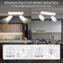 2-Light 2 Kitchen/Bedroom,Bulb Plug in Track Lighting Fixtures Ceiling, White Track Light LED, Track Lights with Cord