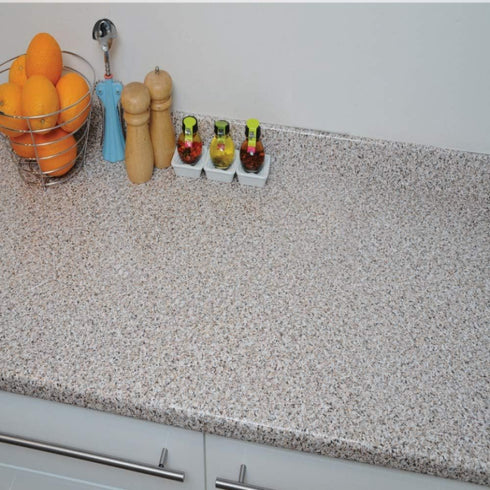 d-c-fix Peel and Stick Contact Paper, Beige Granite Stone Look Self-Adhesive Film for Kitchen, Cabinets 26.5" x 78.7"