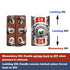 MGI SpeedWare 6-Pin DPDT One-Side Momentary Metal Toggle Switch, 20 Amp at 12vDC 125vAC, (ON)/Off/ON 1-Pack