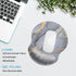 Ergonomic Mouse Pad with Wrist Rest Hand Support, Non-Slip Rubber PU Base, Great for Gaming & Work (Wrist Marble Grey)