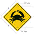 18x18 Inches, 3M Reflective.063 Crab Crossing Sign, AEGP Aluminum, Fade Resistant, Made in USA