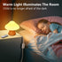 16 ANGTUO Wooden Mushroom Lamp, Color Changing Mushroom Night Light with Two Remote Controls