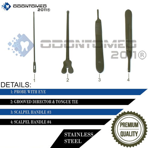 OdontoMed2011 Dissection Kit, 24 Pcs Advanced Lab Kit for Anatomy & Biology Students
