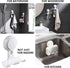 2 Pack, LEVERLOC Razor Holder for Shower Powerful Suction Cup Shower Hooks for Towel, Loofah, Razor, Squeegee
