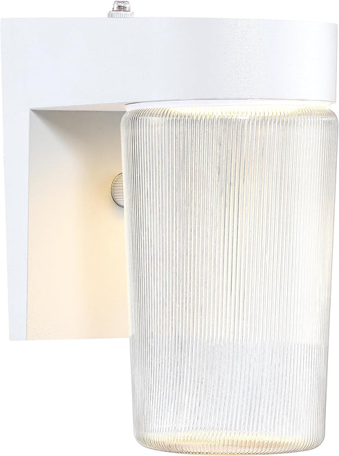 LIT-PaTH Dusk to Dawn Outdoor Wall Lantern, LED Jelly Jar Light, 11W