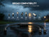 HUZUM Cable(2Pack) Setup, Black(1 2 Waterproof Connector Y Splitter Compatible with Philips Hue Outdoor Low Voltage
